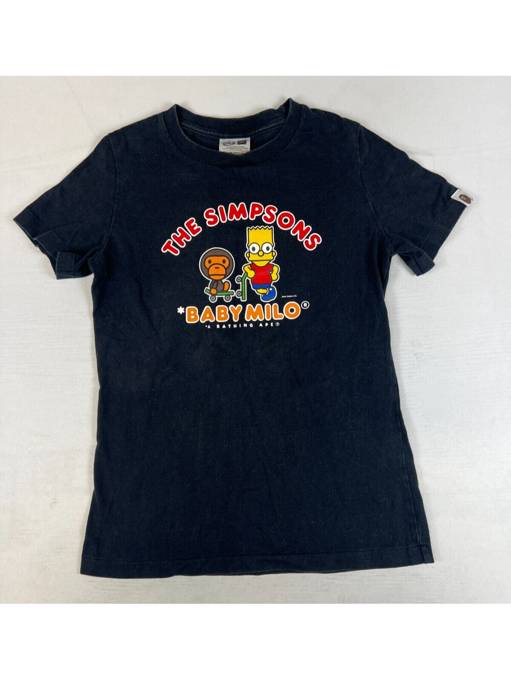A Bathing Ape BAPE x The Simpsons Baby Milo T-Shirt Womens XS Black